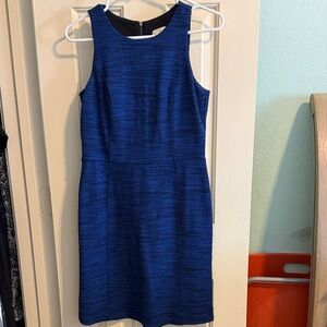 LOFT Royal Blue Petite Textured Dress